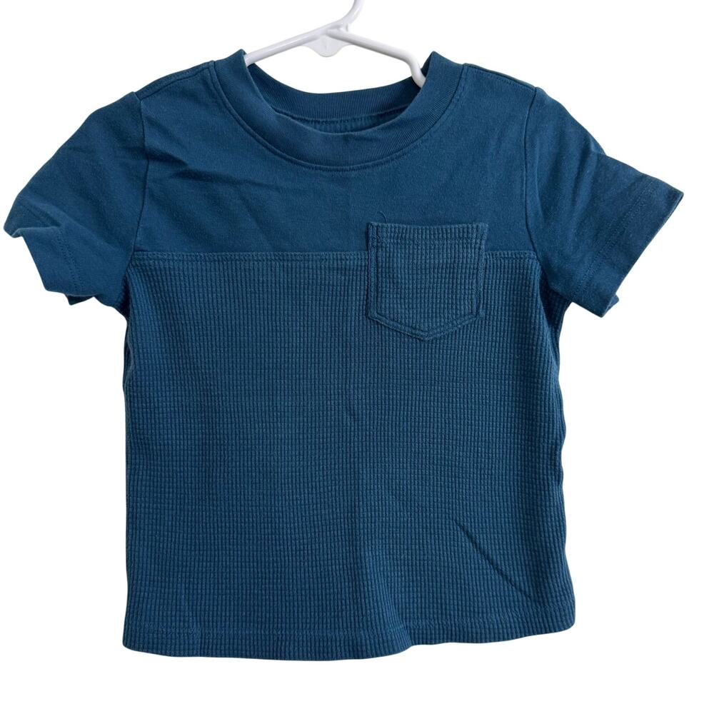 Garanimals Blue Waffle Knit Pocket T Shirt Size 2T